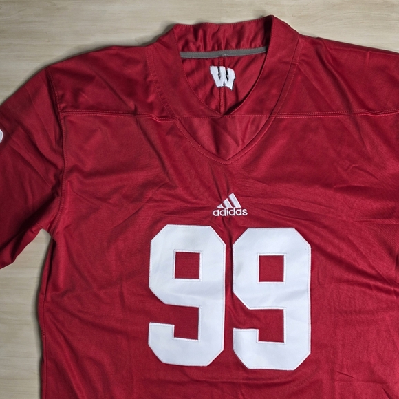 Adidas JJ Watt Wisconsin Badgers Football Jersey‎ Red Size XL - Picture 2 of 10